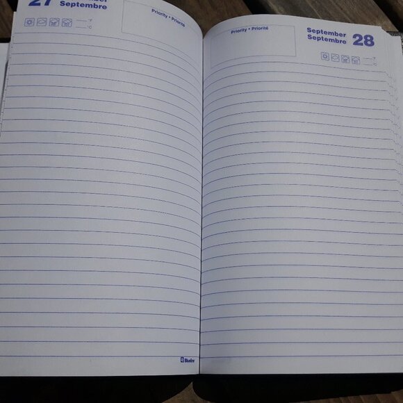 Blue Line Address Book Date Book Planner - Picture 2 of 3